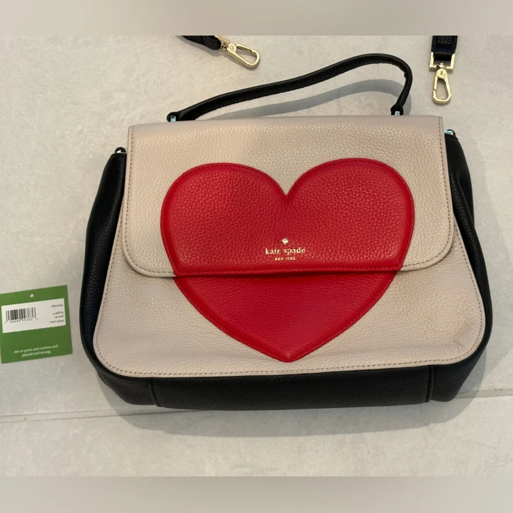 Kate Spade Be Mine Alexis Heart Satchel Purse Bag